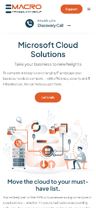 The same website rendered on a phone